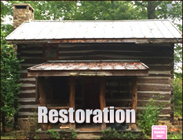 Historic Log Cabin Restoration  Stantonsburg, North Carolina