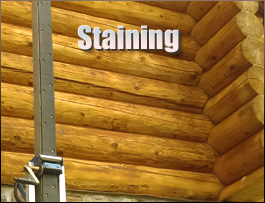  Stantonsburg, North Carolina Log Home Staining